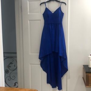 Gorgeous formal high-lo dress, royal blue, only worn once